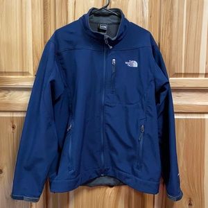 Men’s Northface Softshell Full-Zip Blue Jacket - L